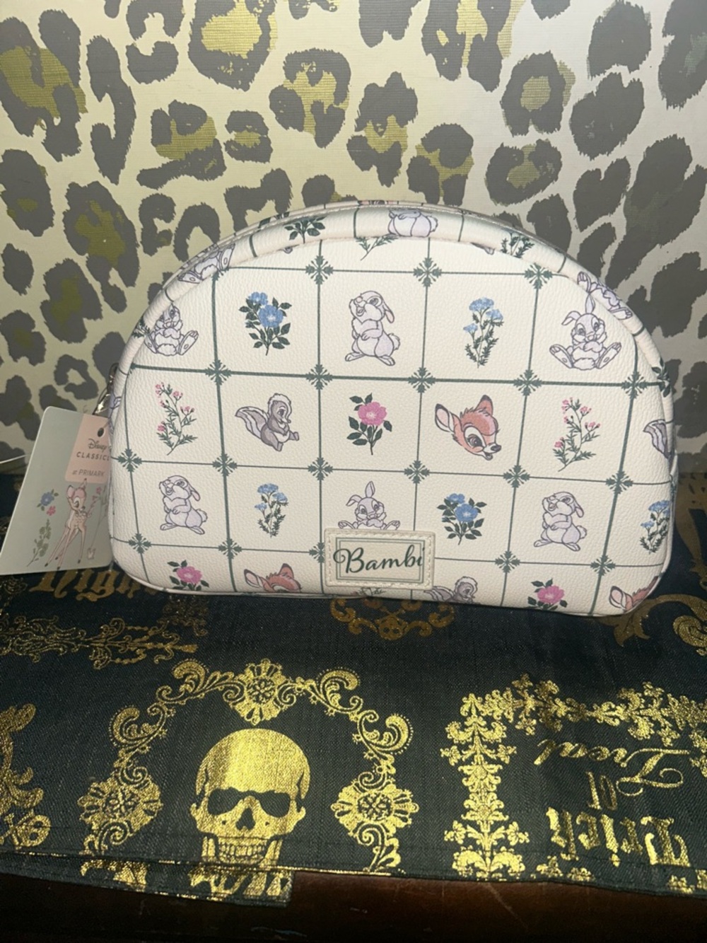 Disney’s Bambi & Friends Curved Dome Makeup Bag cosmetic bag